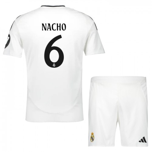 Ensemble Maillot Real Madrid Nacho 6 Domicile 2024-25 Enfant Ensemble Maillot Real Madrid Nacho 6 Domicile 2024-25 Enfant